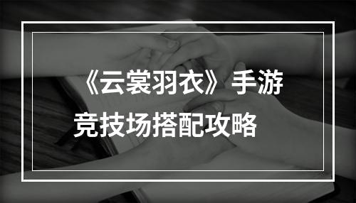 《云裳羽衣》手游竞技场搭配攻略