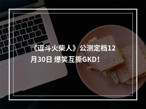 《逗斗火柴人》公测定档12月30日 爆笑互撕GKD！