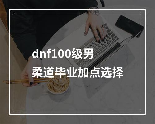 dnf100级男柔道毕业加点选择