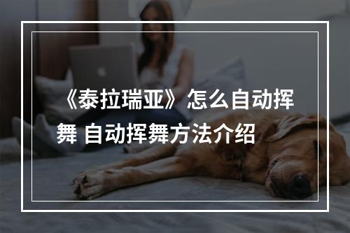 《泰拉瑞亚》怎么自动挥舞 自动挥舞方法介绍