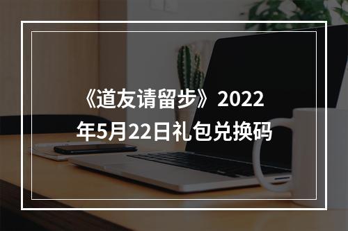 《道友请留步》2022年5月22日礼包兑换码