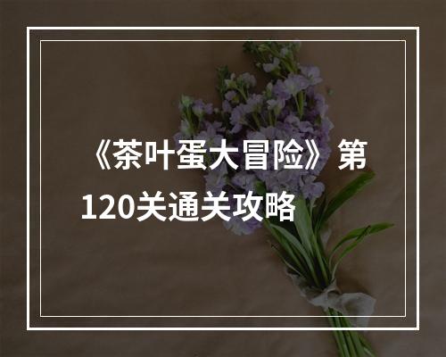 《茶叶蛋大冒险》第120关通关攻略