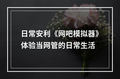 日常安利《网吧模拟器》体验当网管的日常生活