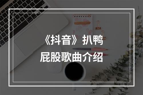 《抖音》扒鸭屁股歌曲介绍