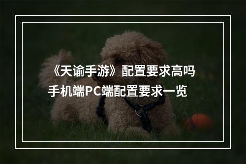 《天谕手游》配置要求高吗 手机端PC端配置要求一览