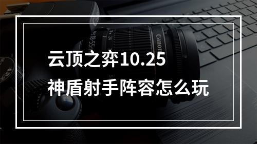 云顶之弈10.25神盾射手阵容怎么玩