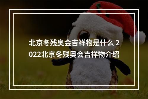 北京冬残奥会吉祥物是什么 2022北京冬残奥会吉祥物介绍