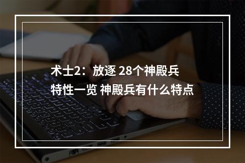 术士2：放逐 28个神殿兵特性一览 神殿兵有什么特点