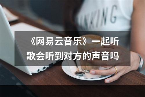 《网易云音乐》一起听歌会听到对方的声音吗