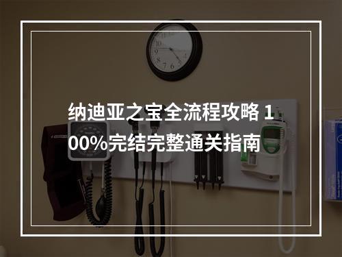 纳迪亚之宝全流程攻略 100%完结完整通关指南