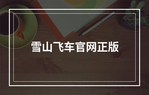 雪山飞车官网正版