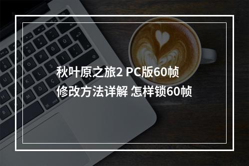 秋叶原之旅2 PC版60帧修改方法详解 怎样锁60帧