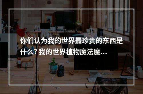 你们认为我的世界最珍贵的东西是什么? 我的世界植物魔法魔力脉冲q怎么回血攻略合集