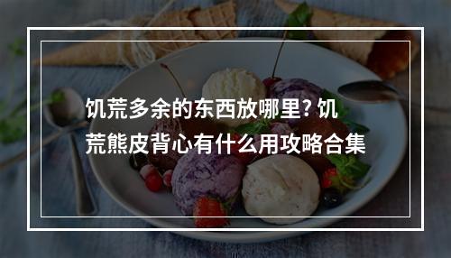 饥荒多余的东西放哪里? 饥荒熊皮背心有什么用攻略合集