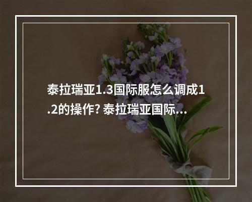 泰拉瑞亚1.3国际服怎么调成1.2的操作? 泰拉瑞亚国际服能和国服玩吗攻略介绍