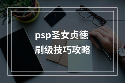 psp圣女贞徳刷级技巧攻略