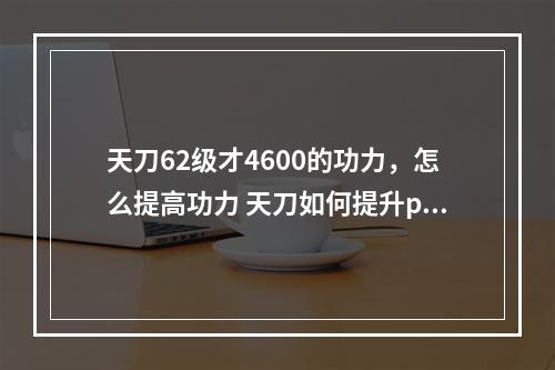 天刀62级才4600的功力，怎么提高功力 天刀如何提升pve战力攻略列表