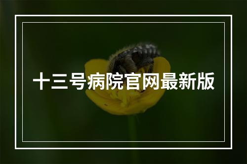 十三号病院官网最新版