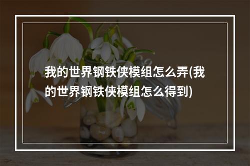 我的世界钢铁侠模组怎么弄(我的世界钢铁侠模组怎么得到)