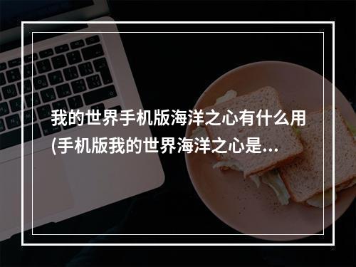 我的世界手机版海洋之心有什么用(手机版我的世界海洋之心是干什么的)