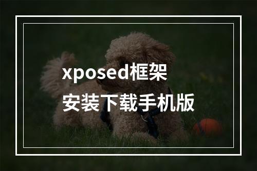 xposed框架安装下载手机版