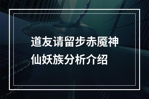 道友请留步赤魇神仙妖族分析介绍