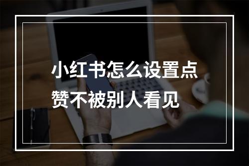 小红书怎么设置点赞不被别人看见