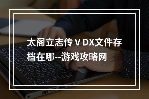 太阁立志传ⅤDX文件存档在哪--游戏攻略网