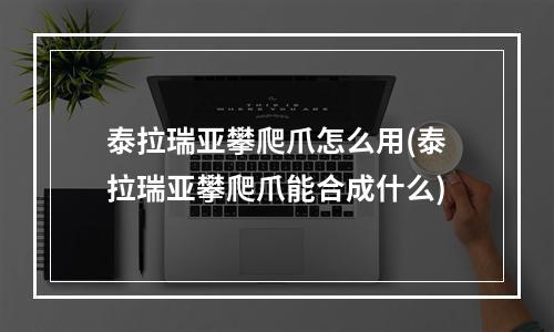 泰拉瑞亚攀爬爪怎么用(泰拉瑞亚攀爬爪能合成什么)