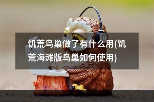 饥荒鸟巢做了有什么用(饥荒海滩版鸟巢如何使用)