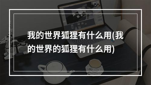 我的世界狐狸有什么用(我的世界的狐狸有什么用)