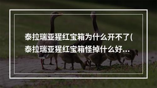 泰拉瑞亚猩红宝箱为什么开不了(泰拉瑞亚猩红宝箱怪掉什么好东西)