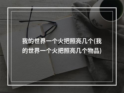 我的世界一个火把照亮几个(我的世界一个火把照亮几个物品)