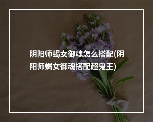 阴阳师蝎女御魂怎么搭配(阴阳师蝎女御魂搭配超鬼王)