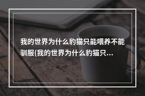 我的世界为什么豹猫只能喂养不能驯服(我的世界为什么豹猫只能喂养不能驯服动物)