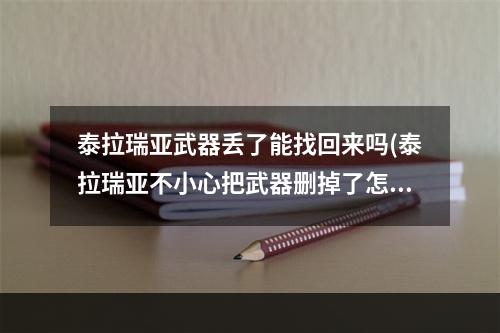 泰拉瑞亚武器丢了能找回来吗(泰拉瑞亚不小心把武器删掉了怎么办?)