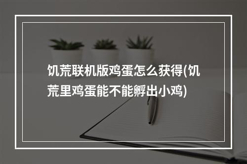 饥荒联机版鸡蛋怎么获得(饥荒里鸡蛋能不能孵出小鸡)