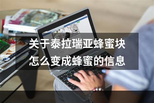 关于泰拉瑞亚蜂蜜块怎么变成蜂蜜的信息