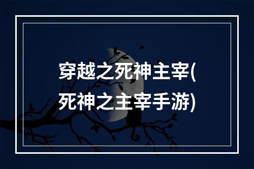 穿越之死神主宰(死神之主宰手游)