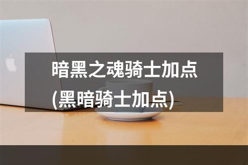 暗黑之魂骑士加点(黑暗骑士加点)