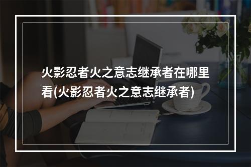 火影忍者火之意志继承者在哪里看(火影忍者火之意志继承者)