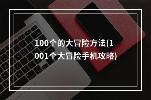 100个的大冒险方法(1001个大冒险手机攻略)