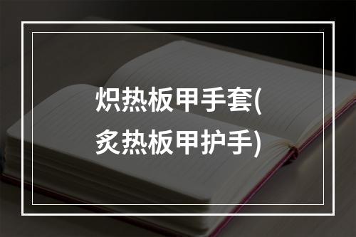 炽热板甲手套(炙热板甲护手)