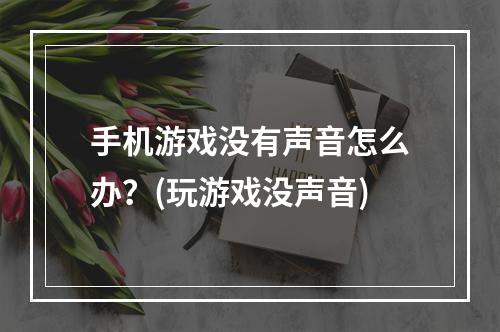 手机游戏没有声音怎么办？(玩游戏没声音)