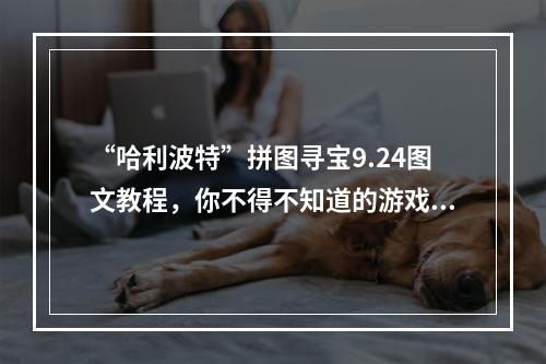 “哈利波特”拼图寻宝9.24图文教程，你不得不知道的游戏秘籍！