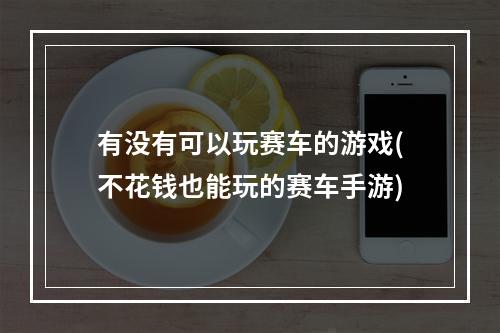 有没有可以玩赛车的游戏(不花钱也能玩的赛车手游)