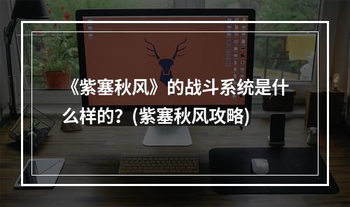 《紫塞秋风》的战斗系统是什么样的？(紫塞秋风攻略)