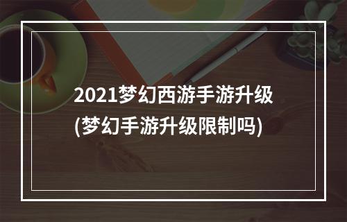 2021梦幻西游手游升级(梦幻手游升级限制吗)