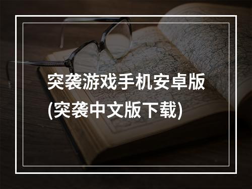 突袭游戏手机安卓版(突袭中文版下载)