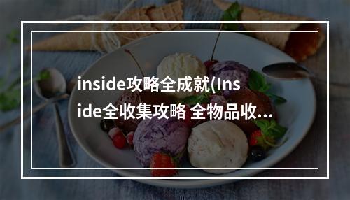 inside攻略全成就(Inside全收集攻略 全物品收集方法)